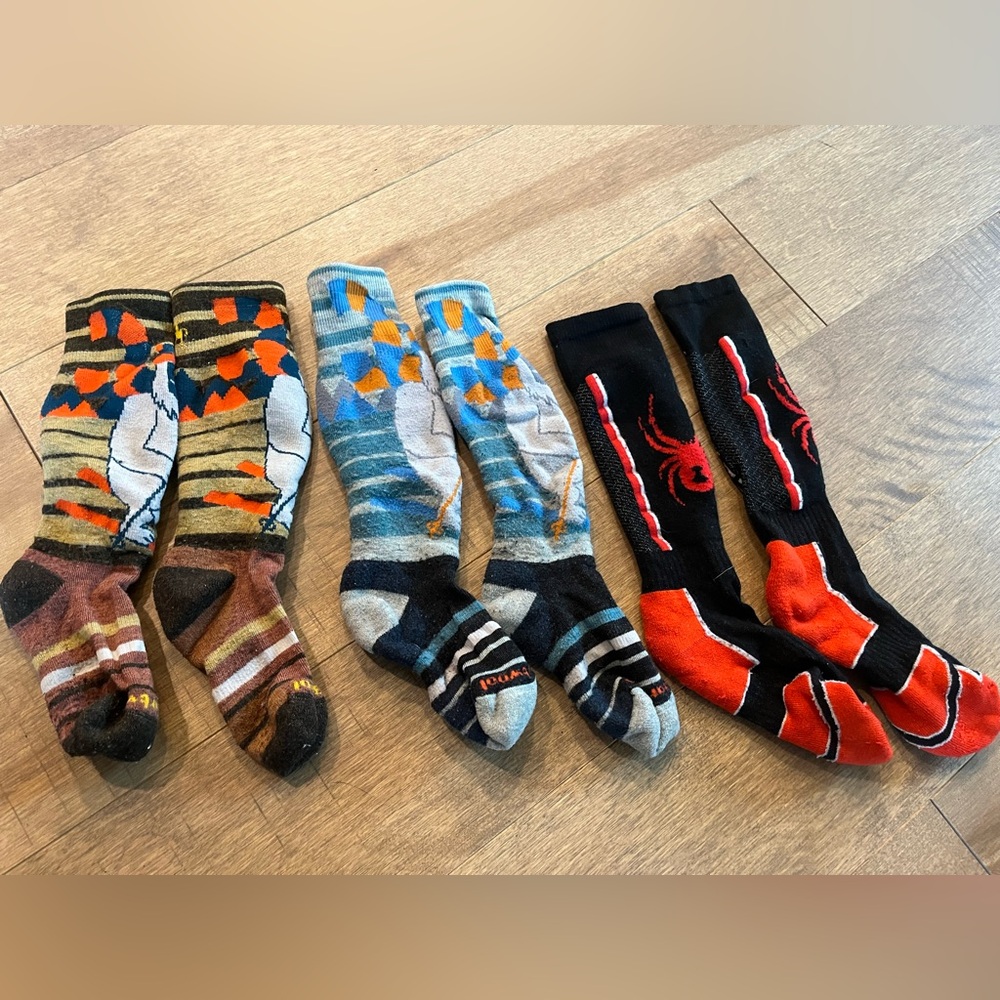 Ski socks kids size medium